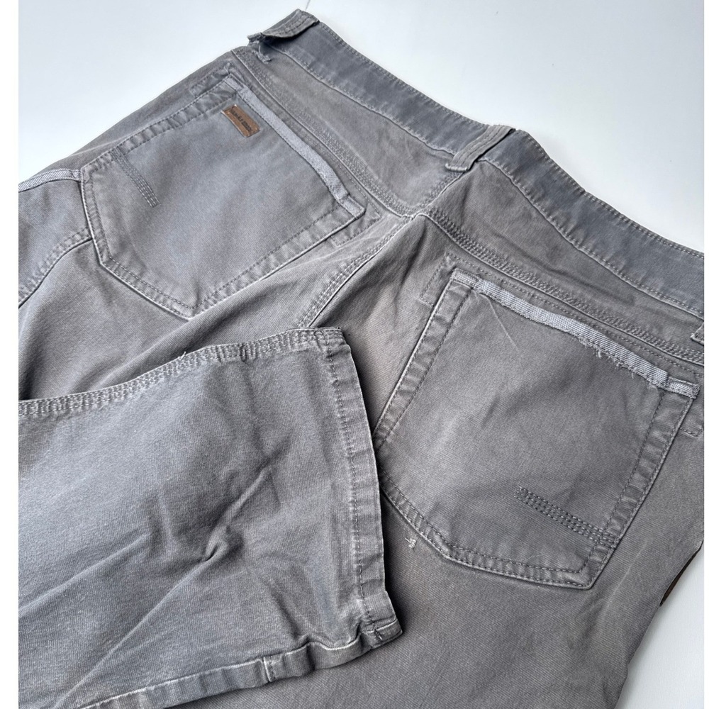 Wrangler Riggs Workwear Mens 36x32 Distressed Double‎ Knee Utility Pants Grey
